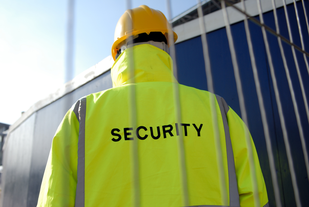 Construction site static security guard